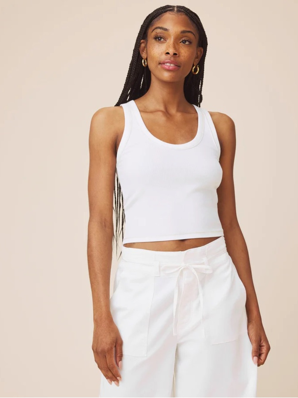 Splendid White Roma Tank